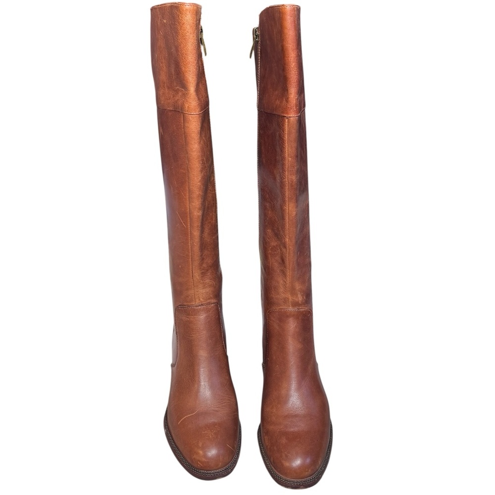 Franco Sarto Leather Riding Style Boots with block heel - Picture 7 of 10